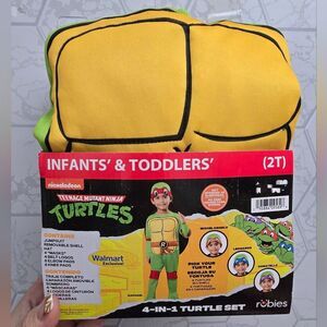 New Rubies Teenage Mutant Ninja Turtles 4-In-1 Turtle Costume Set  Toddler 2T